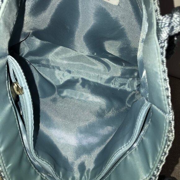 Vintage Lina Woven Knit Multi-Striped Bag, Tote - Picture 12 of 16